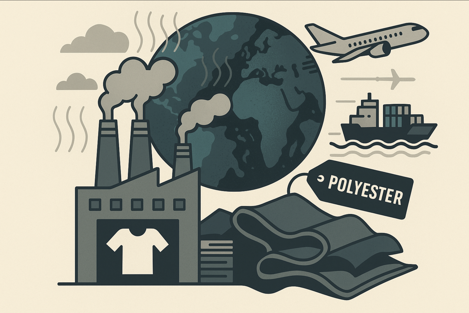 Pollution textile CO2